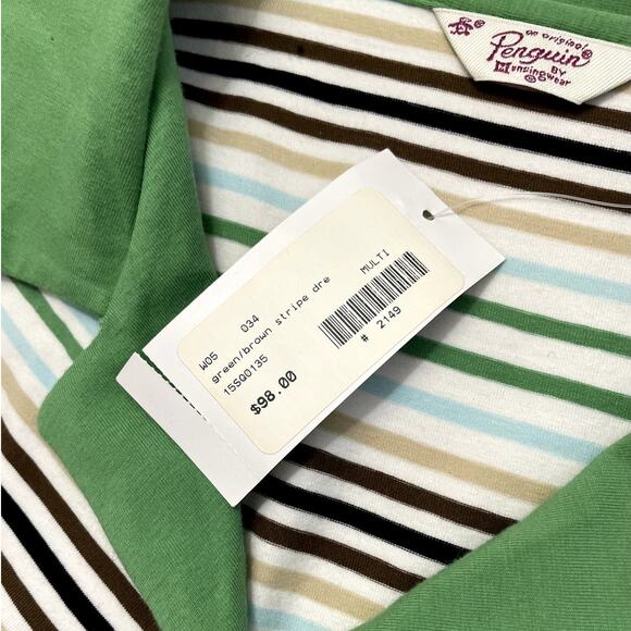 An Original Penguin by Munsingwear Striped Dress Size 8 Retro Golf Tennis NWT - Picture 11 of 12